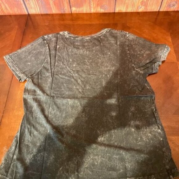 Vintage Canvas Take It Easy Graphic T-Shirt Washed Black relaxed style cotton - Picture 2 of 7